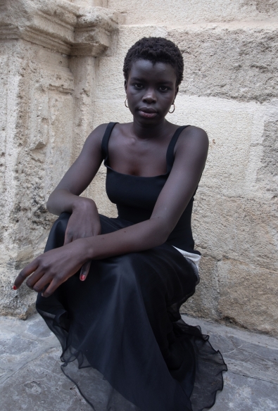 Vestido Portugal (negro/blanco)