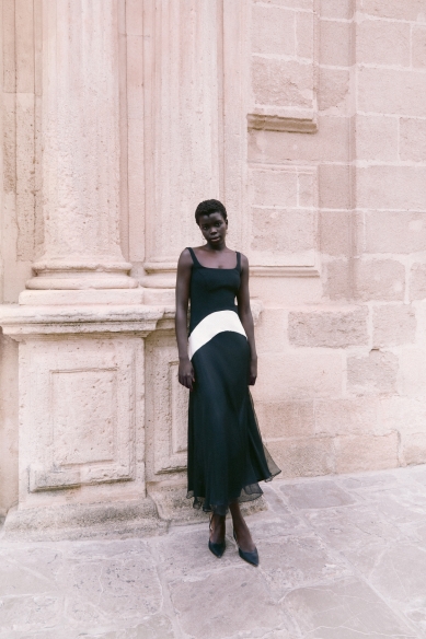 Vestido Portugal (negro/blanco)