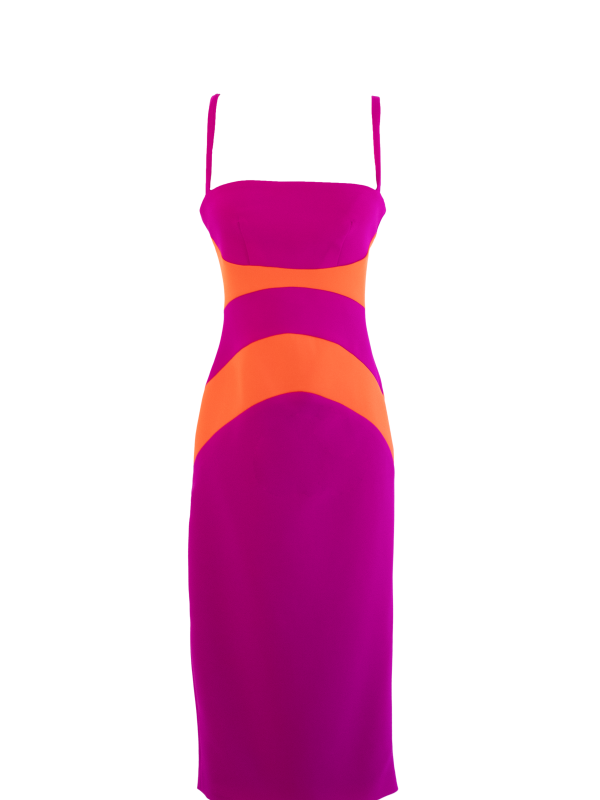 Vestido Inés · Fucsia